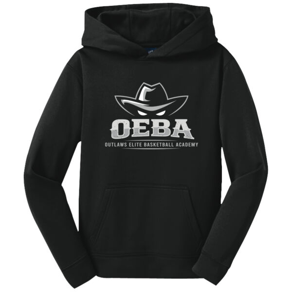 Outlaw Basketball Youth Sport Wick Fleece Hooded Pullover Thumbnail