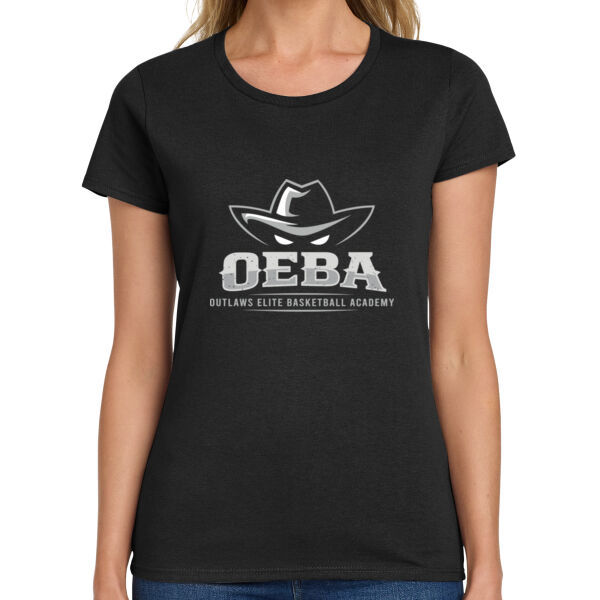 Outlaw Basketball Ladies Heavy Cotton 100% Cotton T Shirt Thumbnail